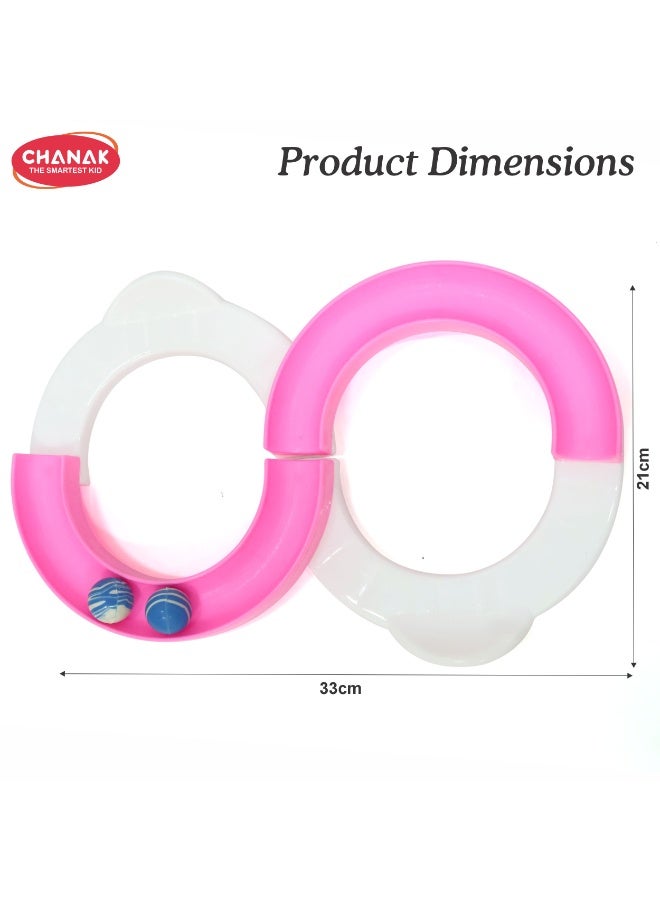 Chanak Infinite Loop Balancing Toy, Creative Track With 1 Bouncing Ball, 8-Shaped Balancing Loop For Kids (Color as per Availability) - Image 3