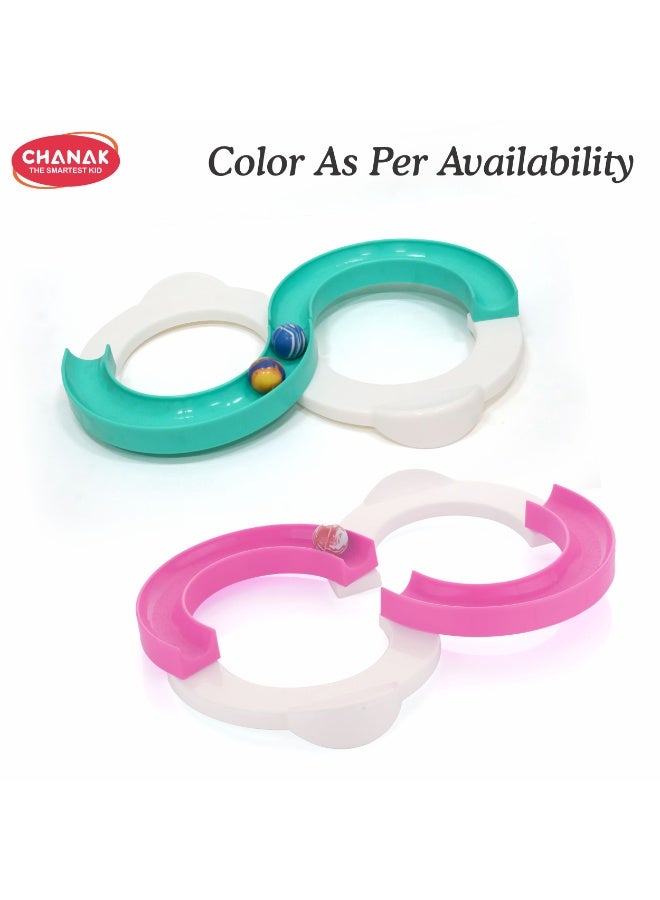Chanak Infinite Loop Balancing Toy, Creative Track With 1 Bouncing Ball, 8-Shaped Balancing Loop For Kids (Color as per Availability) - Image 2