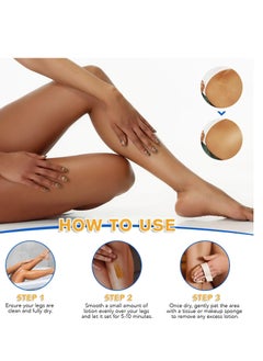 Yecuce 118ml Airbrush Leg Makeup Lotion Effect Leg Makeup Moisturize Light Leg Makeup Waterproof No Transfer Long Lasting Leg Skin Makeup Cover Cover Leg Scar Varicose Veins and Tattoo Cover Up Makeup Cream Fairest Glow 02  - Image 2