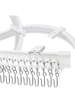 The Bros Flexible Bendable Ceiling Curtain Track, White Curtain Rail Curved Ceiling Curtain Track Mount for Room Divider (Size : 3M)  - Image 3