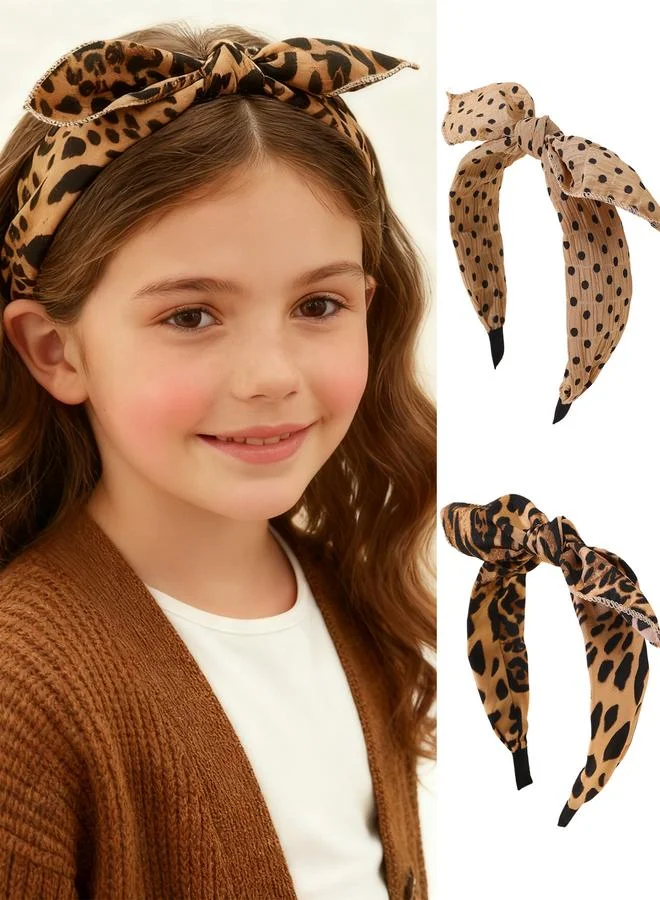 تايك تو Set of 2 - Leopard Print Headband