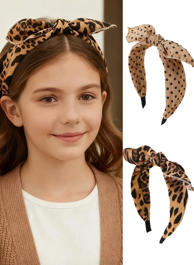 تايك تو Set of 2 - Leopard Print Headband