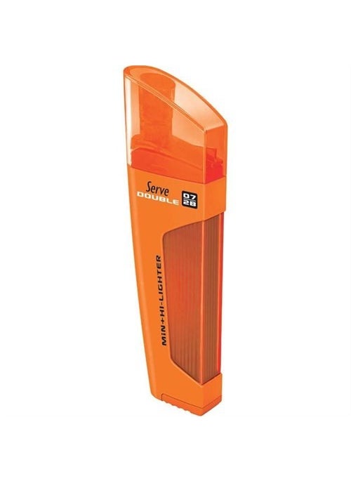 Serve Double 0.7mm Orange - Min & Highlighter 