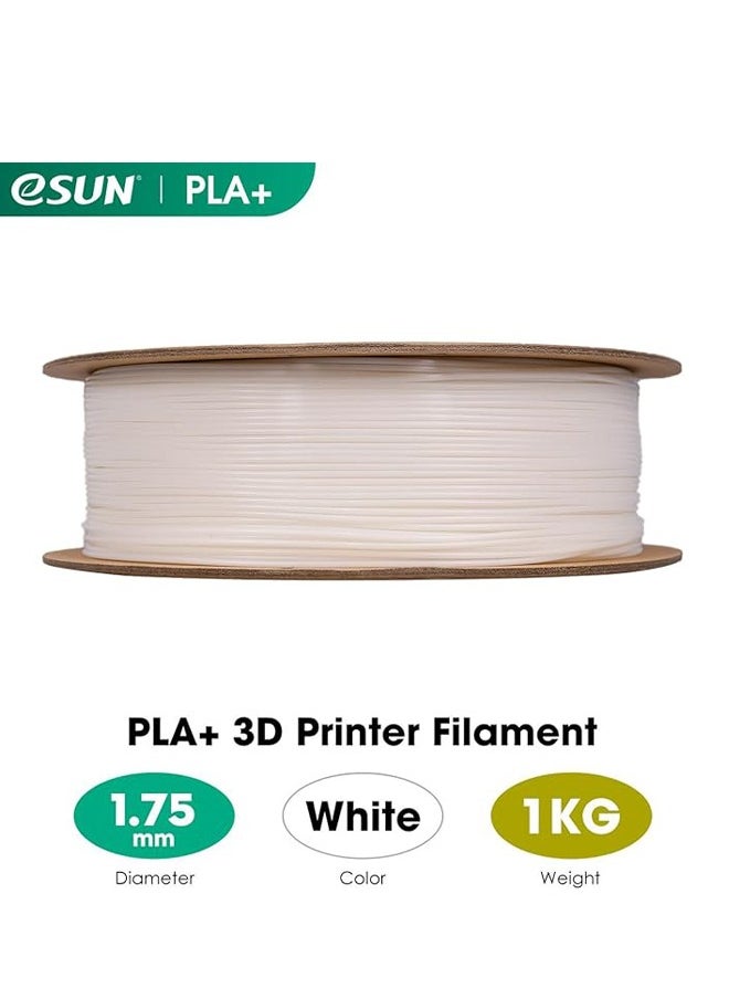 eSUN PLA+ Filament 1.75mm, 3D Printer Filament PLA Plus, Dimensional Accuracy +/- 0.03mm, 1KG Spool (2.2 LBS) 3D Printing Filament for 3D Printers, White - pzsku/Z55E6FA4A536CBE40D6ACZ/45/_/1734430724/660f65a6-318e-4377-97ef-dd759297a3e6