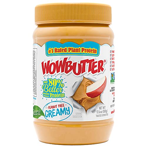 Wowbutter Natural Peanut Free Creamy 1.1lb Jar - Image 1