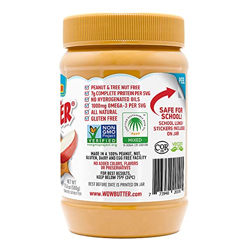 Wowbutter Natural Peanut Free Creamy 1.1lb Jar - Image 2