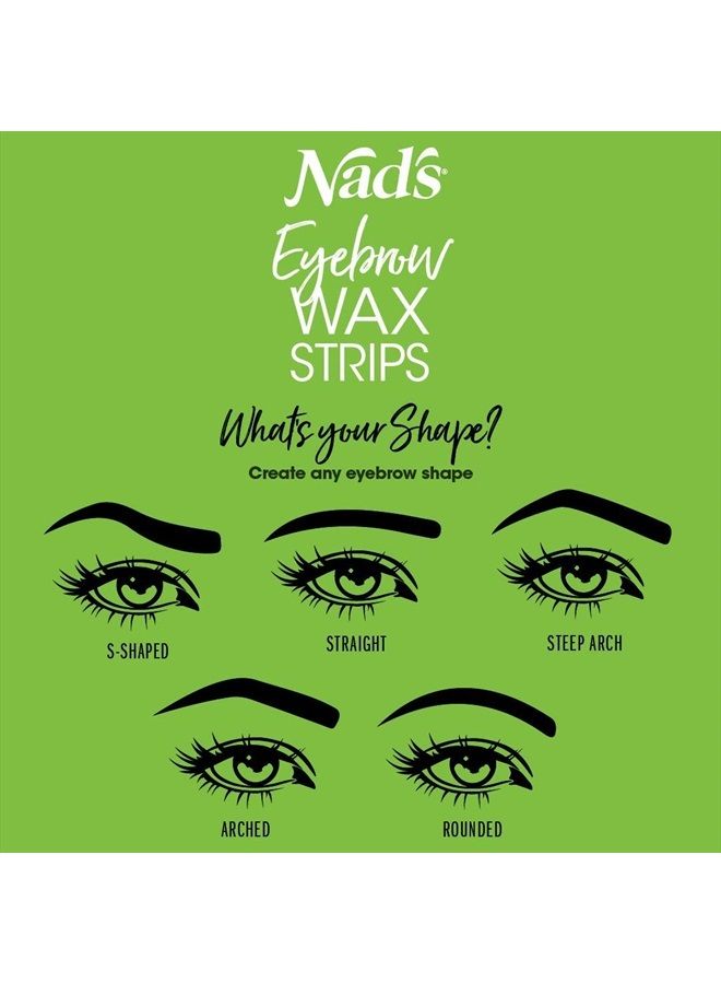 Nad's شرائط شمع الحواجب - إزالة شعر الوجه للنساء - مجموعة شمع الحواجب مع 6 شرائط شمع الحواجب + 6 مناديل زيت مهدئة + 2 جرام من مسحوق حماية البشرة، 1 قطعة - Image 5
