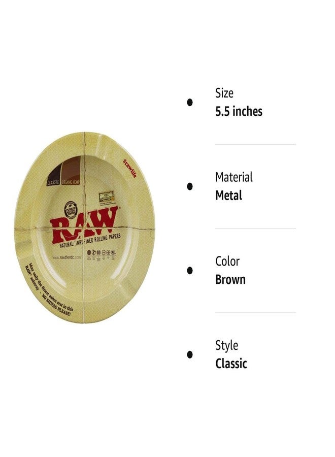 رو منفضة سجائر معدنية دائرية من RAW - مغناطيسية / 5.5 بوصة - Image 2