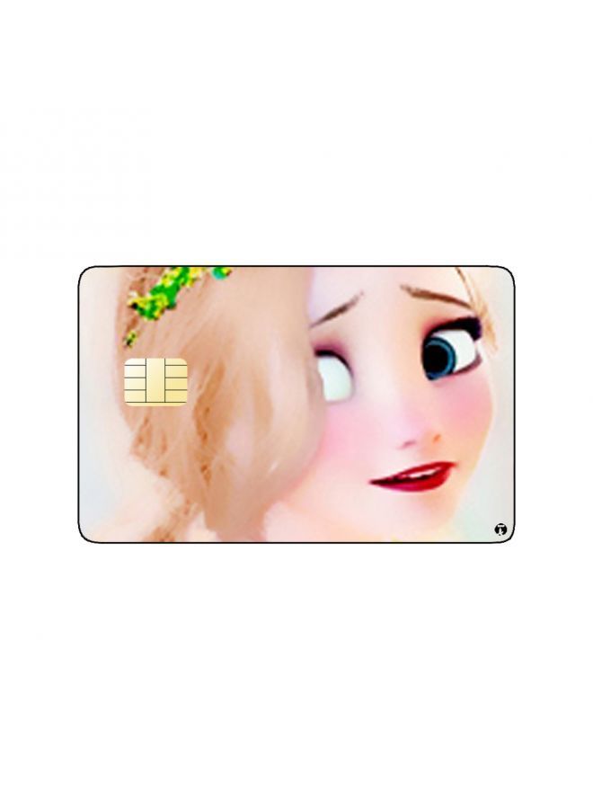RKN PRINTED BANK CARD STICKER  Elsa From Frozen - Image 1