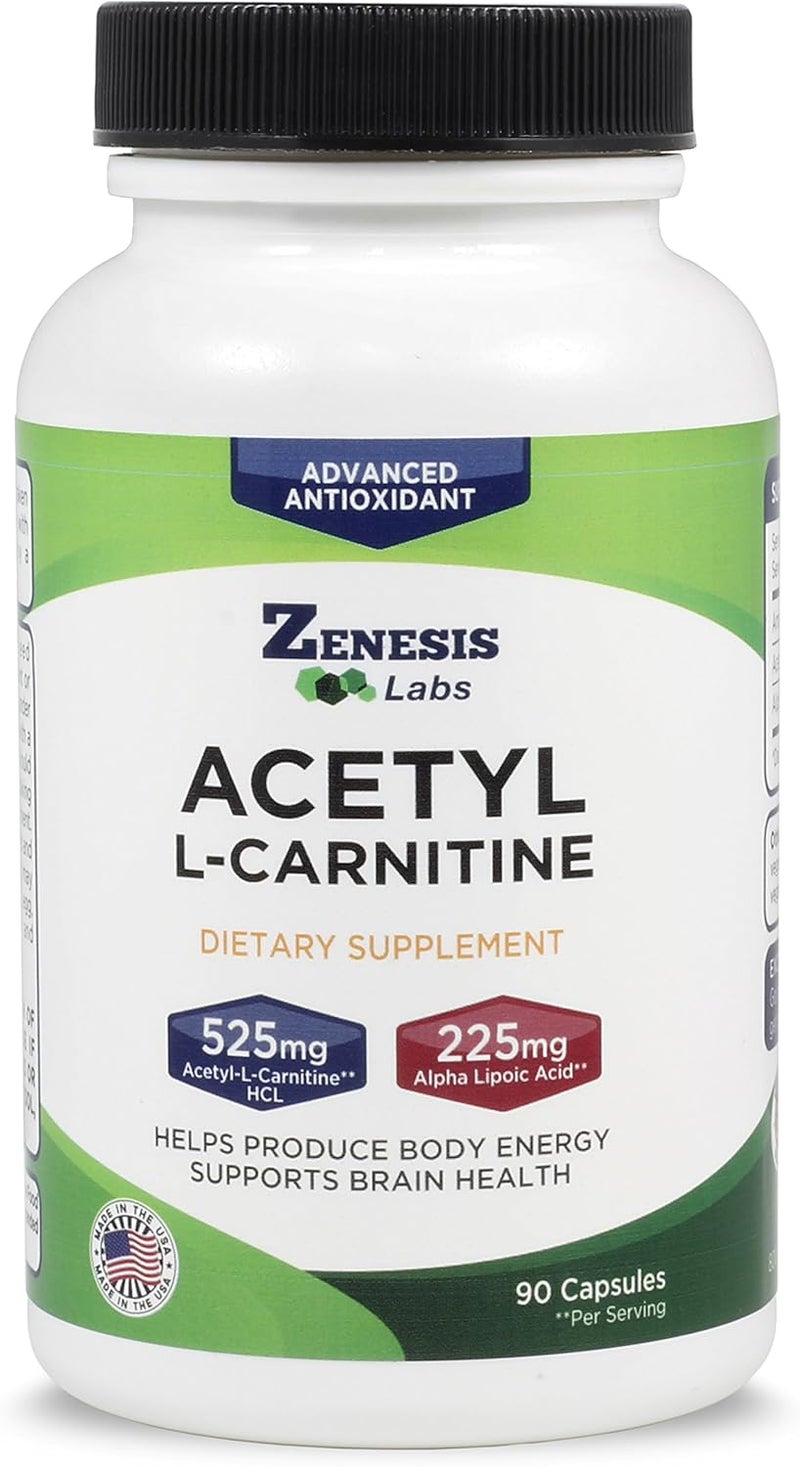 Zenesis Labs زينيسيس لابز أسيتيل إل كارنيتين مع حمض ألفا ليبويك 90 كبسولة - Image 1