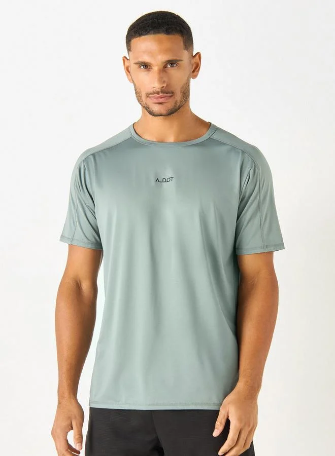 ADOT by Splash Round Neck T-shirt with Short Sleeves