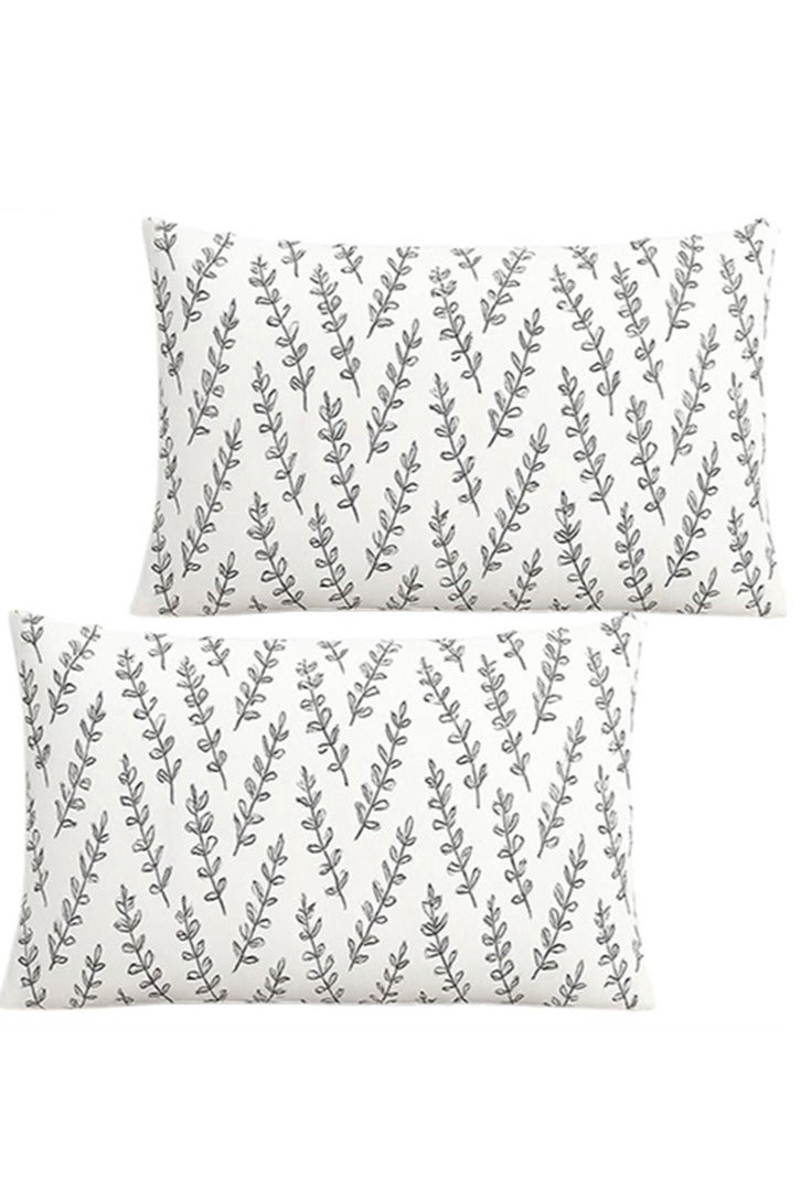 سنوز طقم ملاية سرير باستيك 3 قطع، ملايه مقاس زوجي+ 2 كيس وسادة إضافي، تصميم جراي روز - Image 3