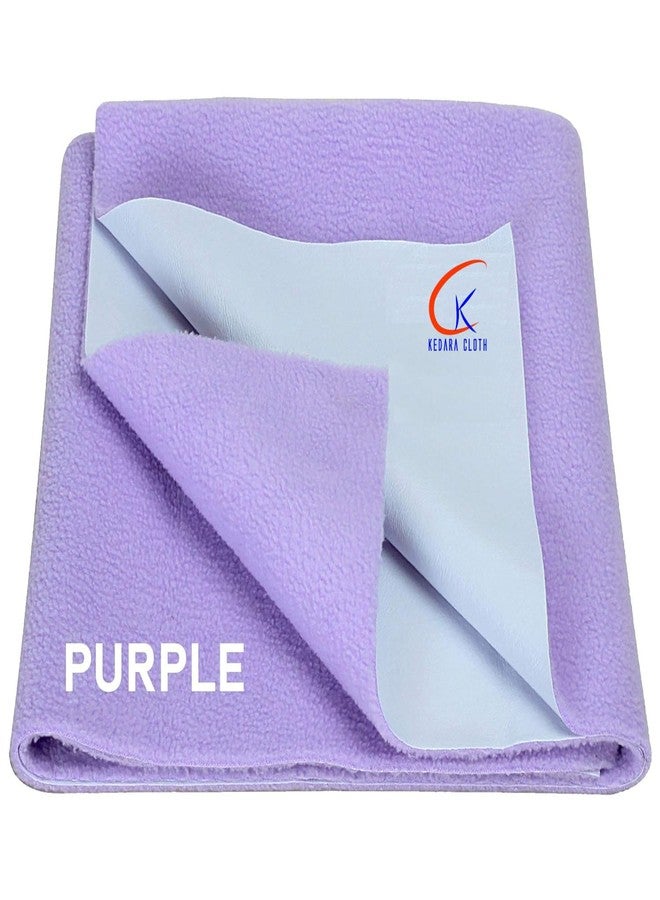 Kedara Cloth Anti-Pilling Fleece Baby Sheet Extra Absorbent Quick Dry Waterproof Bed Protector Purple, 100X140 CM - Image 1