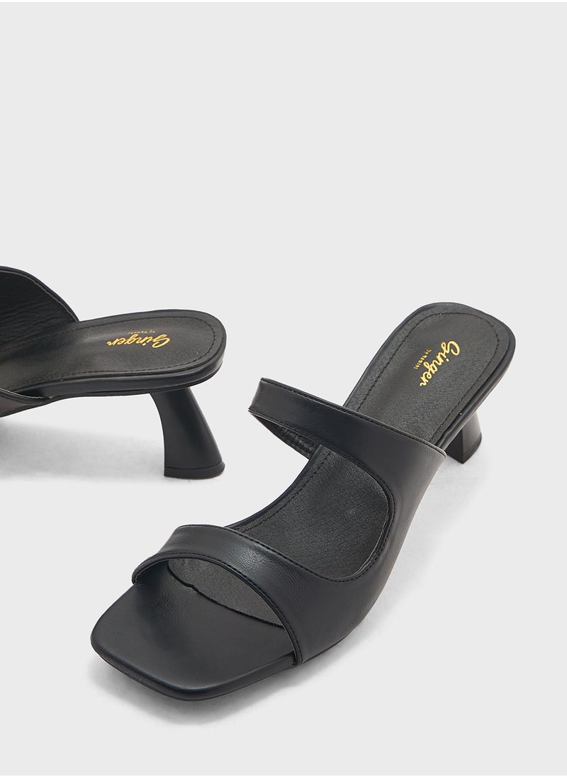 Ginger - Double Strap Heel Sandal - Image 1