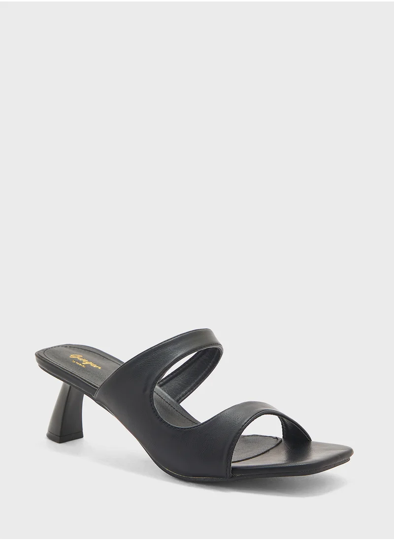 Ginger Double Strap Heel Sandal