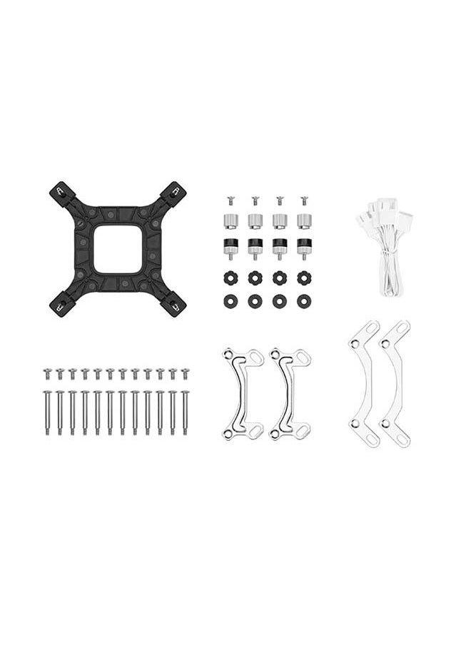 DEEPCOOL - Deepcool LE720 ARGB AIO Liquid CPU Cooler, 360mm Radiator, 3x High-Performance aRGB Fans, 500~2250 RPM Fan Speed, 85.85 CFM Fan Airflow, Hydro Bearing Type, White R-LE720-WHAMMN-G-1 - Image 1