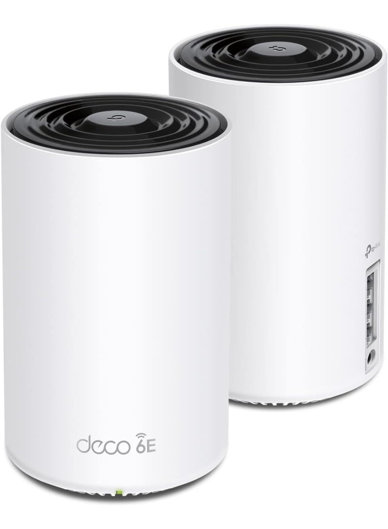 TP-Link Deco AXE5400 Tri-Band WiFi 6E Mesh System(Deco XE75) - Covers up to 5500 Sq.Ft, Replaces WiFi Router and Extender, AI-Driven Mesh, New 6GHz Band, 2-Pack white - Image 1