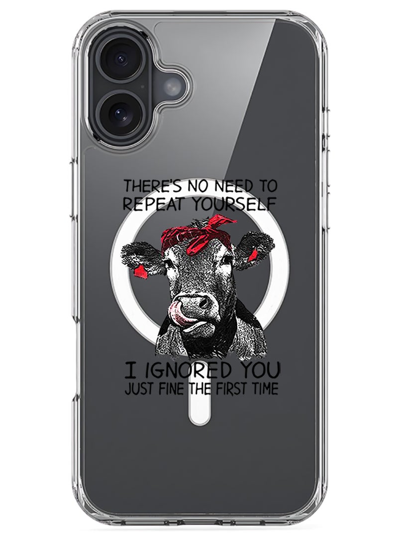 Theodor Magnetic Case for Apple iPhone 17 Compatible with MagSafe Wireless Charging, Shockproof Phone Bumper Cover - there is no ned to repeat yourself - Image 1