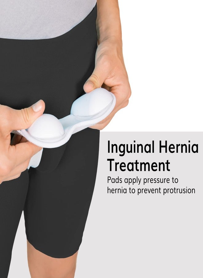 BraceAbility Inguinal Hernia Truss - Scrotal and Femoral Groin Male or Female Compression Support Belt for Testicular, Genital, Bilateral, Direct or Indirect Hernia Pain Relief Treatment Brace (M) - Image 3