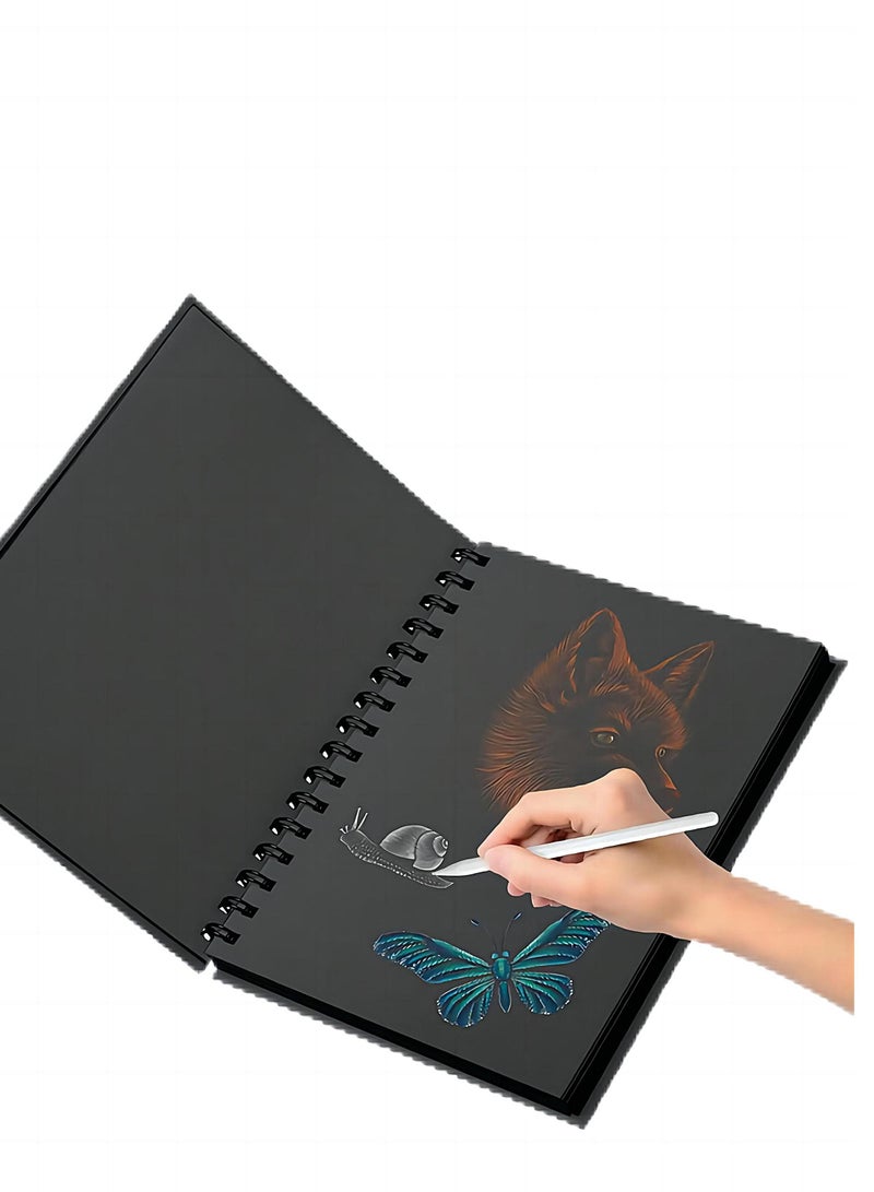 كراسة رسم فنية فاخرة سوداء - Image 2