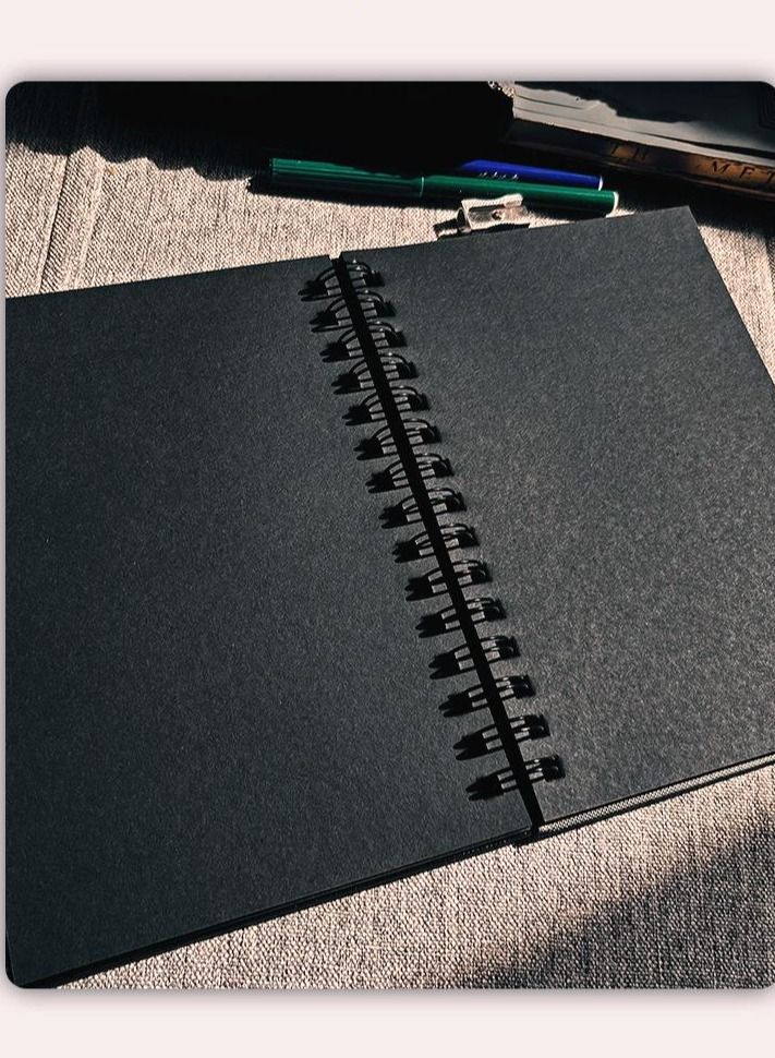 كراسة رسم فنية فاخرة سوداء - Image 3