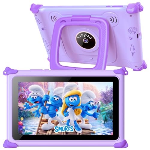 Trayoo Kids Tablet, 7IN Toddler Tablet for Kids with 32GB ROM, Shockproof Case, Education Apps Pre-Installed, Parental Control, WiFi, Netflix, YouTube - Image 1