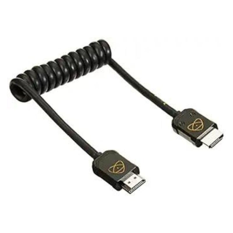 Atomos ATOM4K60C5 ATOMFLEX PRO HDMI 2.0 30cm Coiled Cable (Full To Full) - Image 1