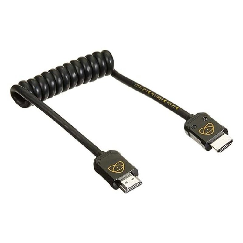 Atomos ATOM4K60C5 ATOMFLEX PRO HDMI 2.0 30cm Coiled Cable (Full To Full) - Image 2
