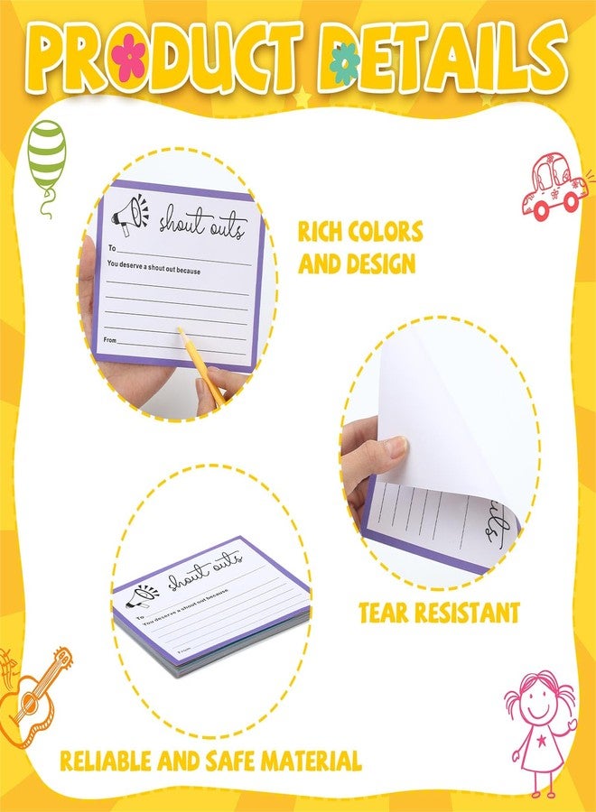 Mooliwe Staff Shout Out Bulletin Board Decoration Colorful Staff Shout Outs Bulletin Board Set with 21 Appreciation and Recognition Cutouts for School Classroom Office Appreciation Wall Door Decor Supplies - Image 3