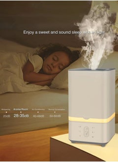 Joshberg Humidifier for Bedroom, 5L Single Room Humidifier Ultrasonic Large Capacity, Mist Level Control, Cool Mist Humidifier, Quiet Sleep Mode, Large Room Humidifiers with Timer and Night Light, Lower Noise,White  - Image 3