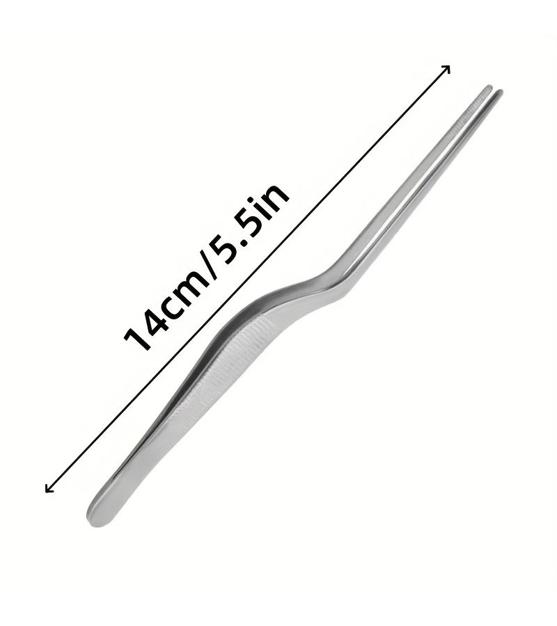 Snowflake Candy Nougat Stainless Steel Tweezers 1pc - Image 1
