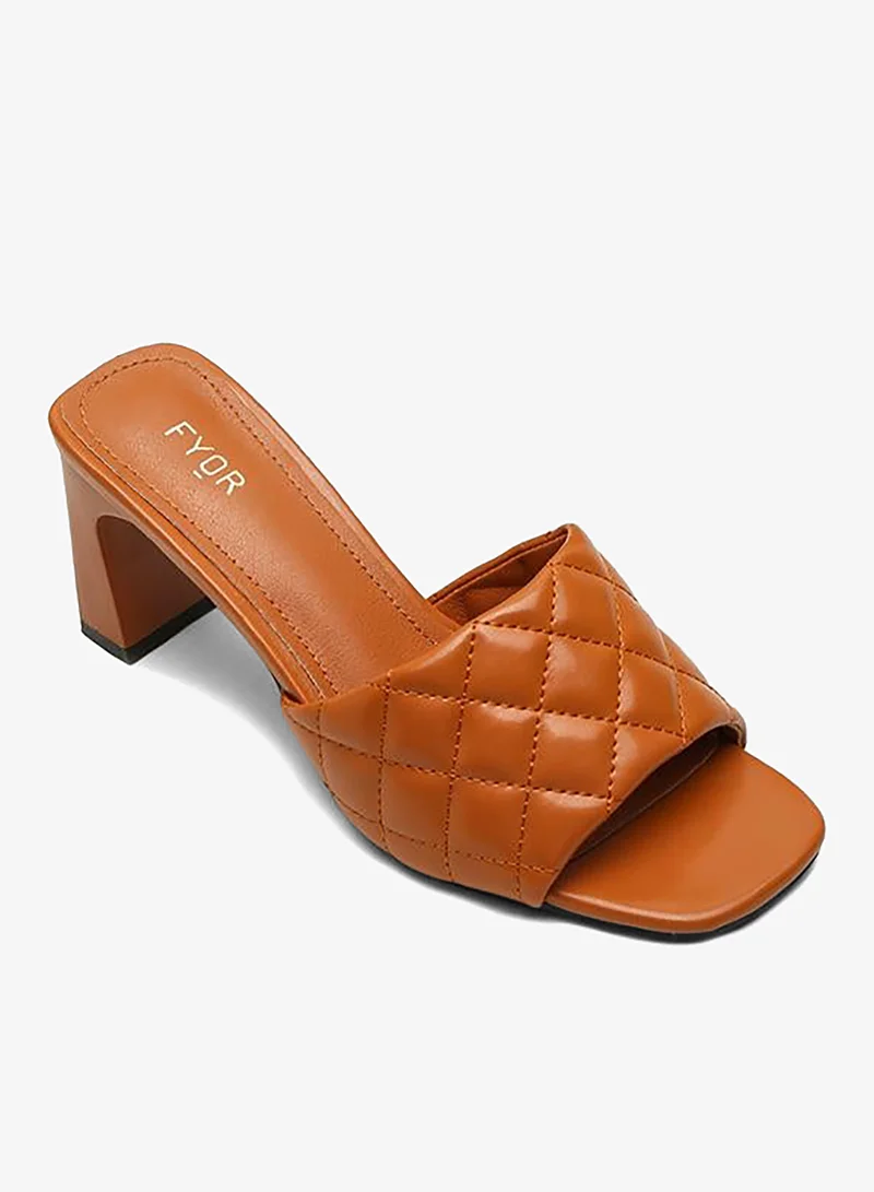FYOR Geometric Quilted Mule CMJ 11
