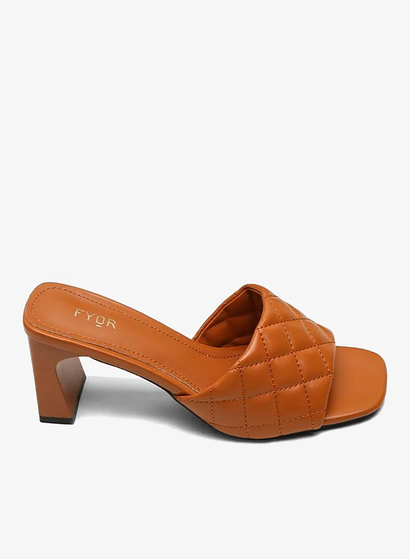 FYOR Geometric Quilted Mule CMJ 11
