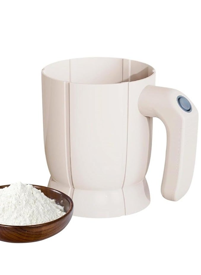 Flour Sifter Cup, 2 Cup Handheld Flour Sifter, Kitchen Flour Sifter, Handheld Flour Sifter with Squeeze Handle, Flour Sifter Kitchen Aid, Baking Tool Kitchen Utensil, Baking Sifters for Bread Flour - pzsku/Z55E81ECDBFCF7341944EZ/45/_/1734612091/1df93565-fb16-46d2-90cf-0bf51451fa7c