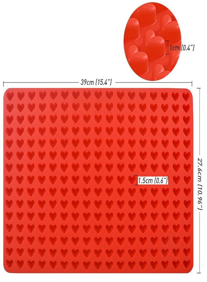 Newk 255 Cavity Pet Treats Mold, Mini Heart Shaped Gummy Mold for Chocolate Drops Mold, Dog Treats Pan, Candy Mold - Image 2
