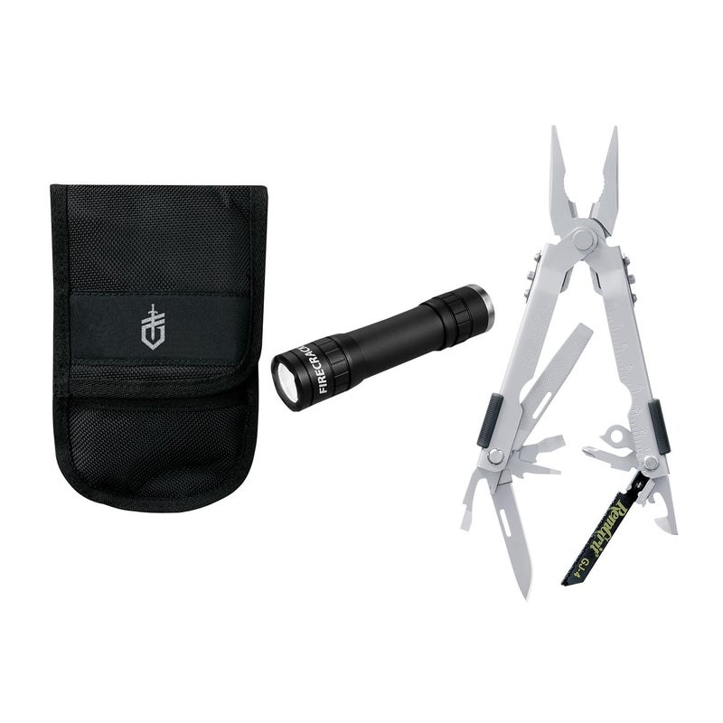Gerber Gear MP600 Maintenance Kit - Includes Multi-Plier 600, Firecracker Flashlight & Ballistic Nylon Sheath - Premium Multitool & LED Flashlight - Made in USA - Image 2