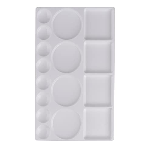 KABEER ART 16 Well Rectangle Plastic Painting Palette - Image 2