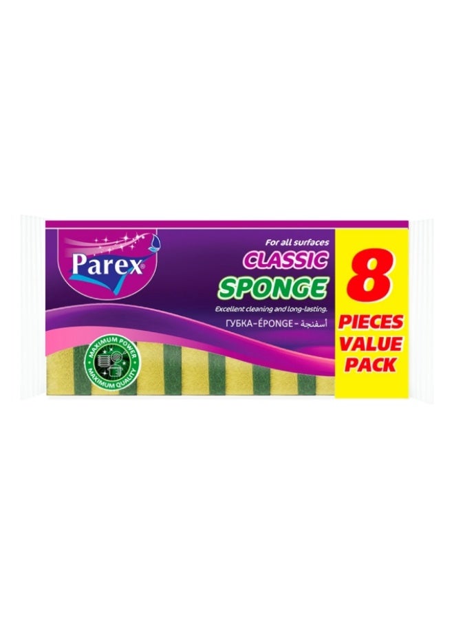 Cleaning Sponge, Green Value - 8 pcs, Turkey