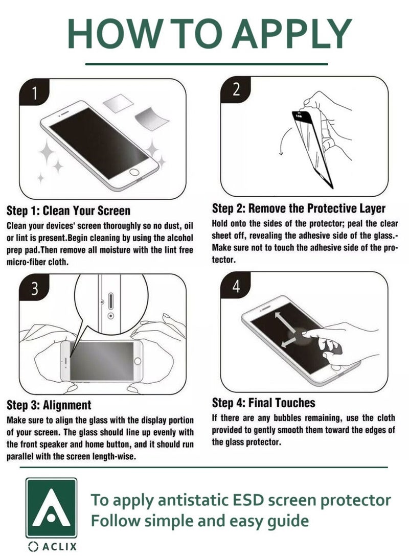 أكاليكس قطعتين، حماية شاشة،  لهاتف شاومي12T، جودة ممتازة. - Image 5