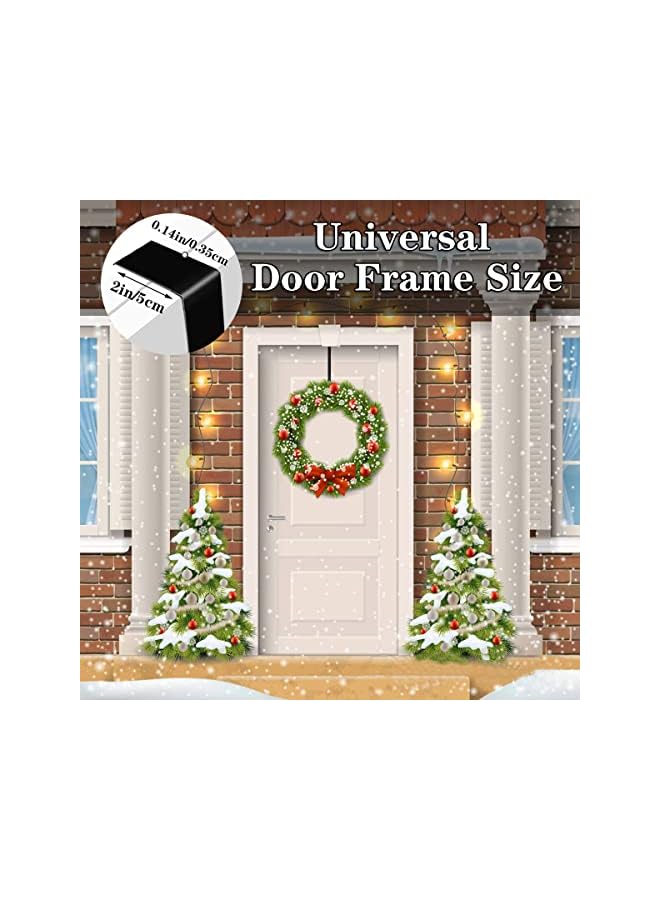 promass Wreath Hanger, 15" Wreath Hangers for Front Door, Indoor or Outdoor Over The Door Wreath Hook Hanger for Easter Spring Halloween Xmas Wreath Decorations, Steel Material, 20lb Load Bearing - Image 4