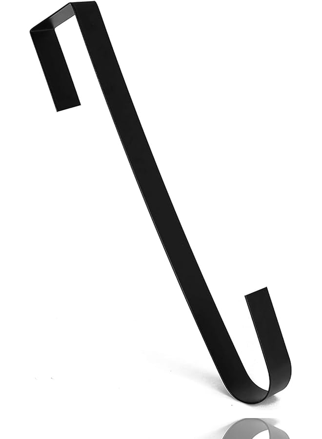 promass Wreath Hanger, 15" Wreath Hangers for Front Door, Indoor or Outdoor Over The Door Wreath Hook Hanger for Easter Spring Halloween Xmas Wreath Decorations, Steel Material, 20lb Load Bearing - Image 1