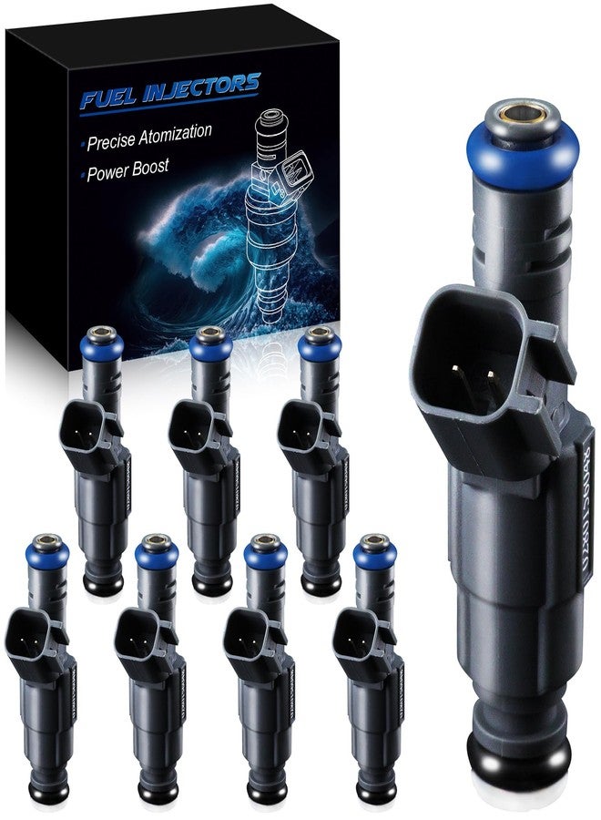 YZHIDIANF Upgraded 0280156048 Fuel Injectors Fits For:-Ford Crown Victoria For:-Lincoln Town Car For:-Mercury Grand Marquis, V8 4.6L 2001 2002 2003 2004 (set of 8) - Image 1