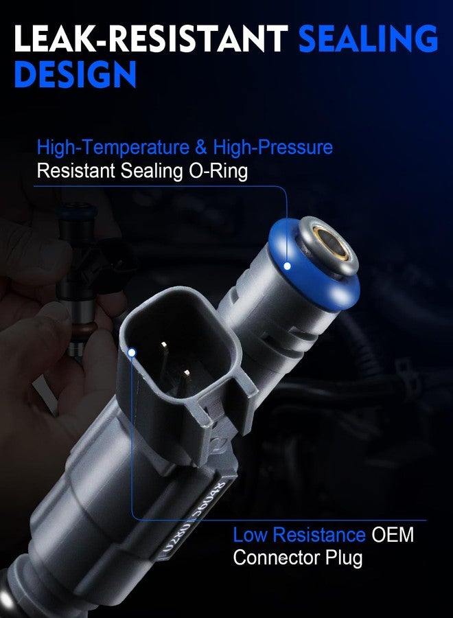 YZHIDIANF Upgraded 0280156048 Fuel Injectors Fits For:-Ford Crown Victoria For:-Lincoln Town Car For:-Mercury Grand Marquis, V8 4.6L 2001 2002 2003 2004 (set of 8) - Image 3