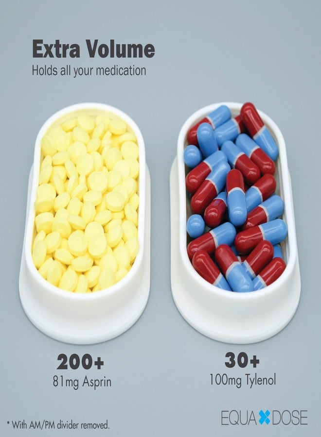 EQUADOSE Weekly Pill Organizer, Extra Large 7-Day Vitamin Jumbo Case with Removable Pods, Oversized Medication Carrier for Easy Travel and Daily Health Management, Travel-Friendly - Image 2