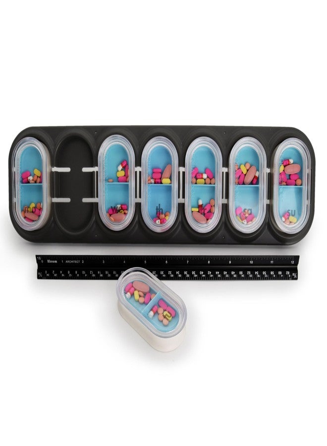 EQUADOSE Weekly Pill Organizer, Extra Large 7-Day Vitamin Jumbo Case with Removable Pods, Oversized Medication Carrier for Easy Travel and Daily Health Management, Travel-Friendly - Image 1