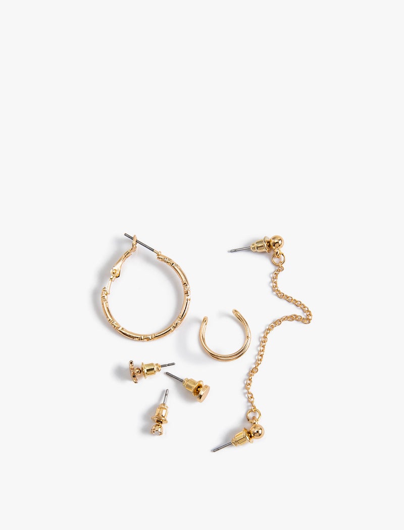 KOTON Metal Cuff Earring Set - Image 3