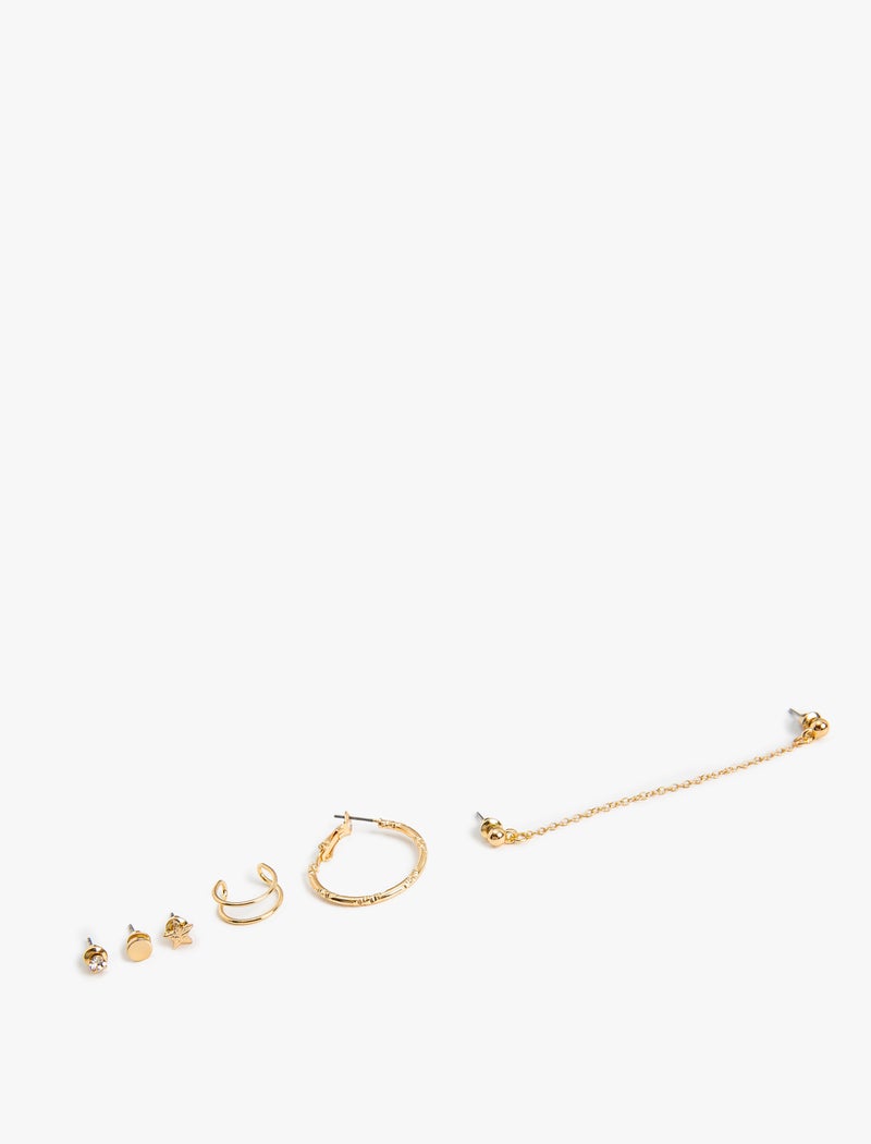 KOTON Metal Cuff Earring Set - Image 2