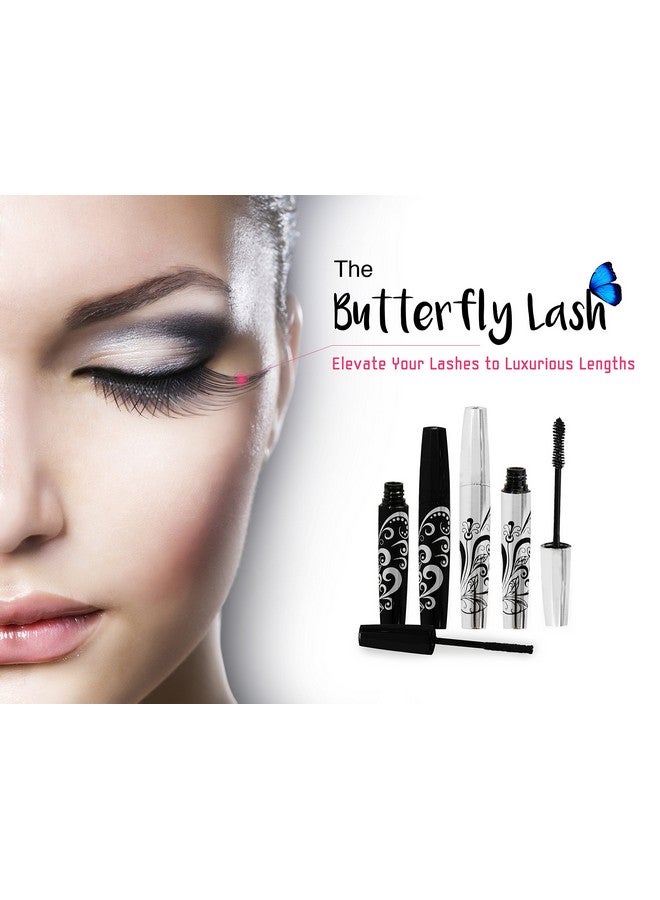 Lagure 400x Silk Fiber Lash Mascara - Best for Thickening & Lengthening Eyelashes - Premium Quality, Last All Day, Waterproof, Smudge proof, Hypoallergenic - Includes Carry Case - Image 4