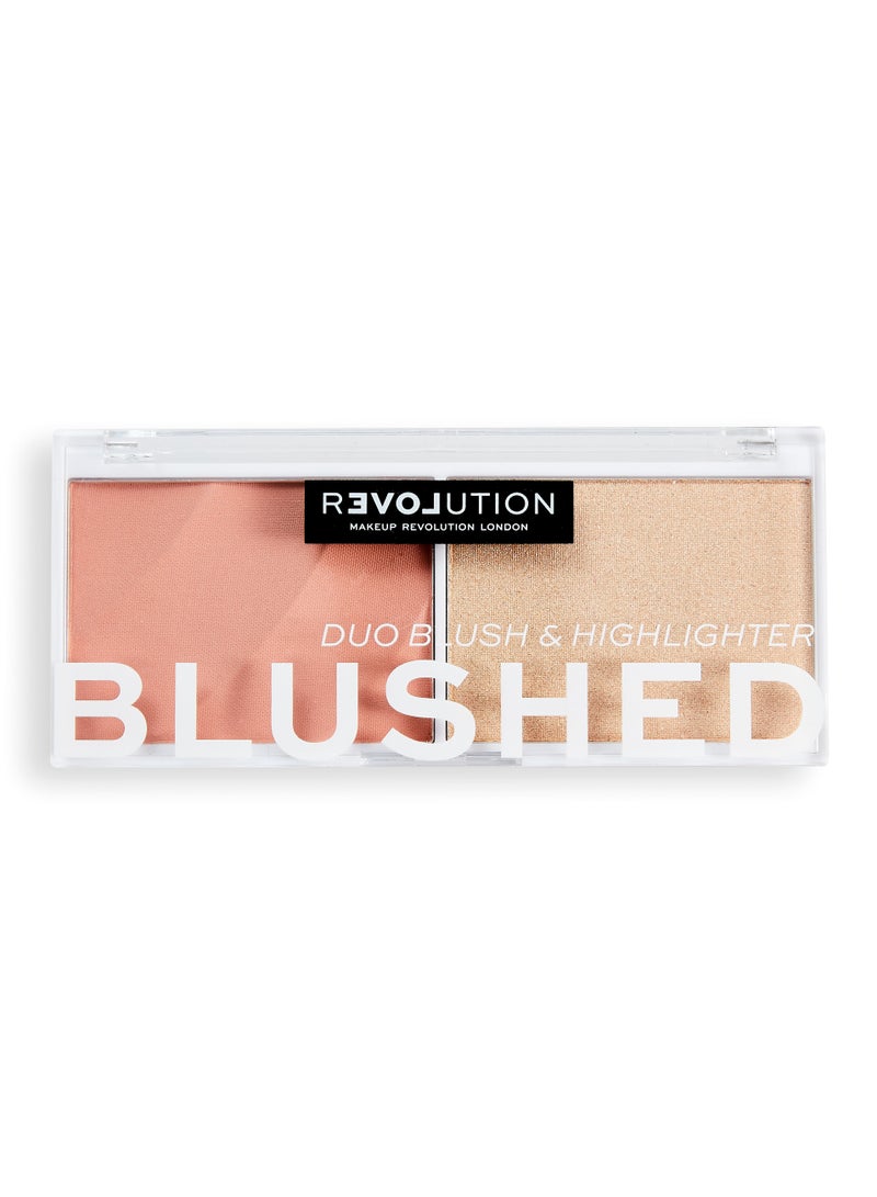 REVOLUTION Duo Blush & Highlighter Blushed Sweet - Image 2