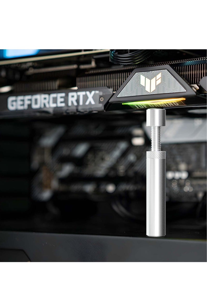 Captaintech Graphics Card GPU Support Bracket, Adjustable Height GPU Sag Stand Bracket with Magnet and Non-Slip Sheet, GPU Holder for Prevent Universal VGA Graphics Card Sag Enhance Stability, L - Image 2